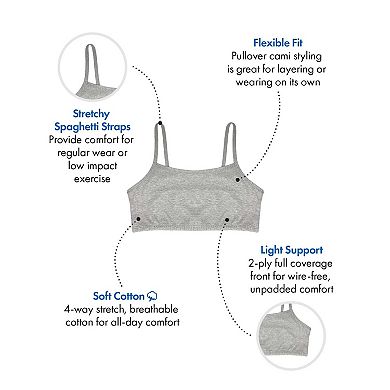 Bestform Spaghetti Strap Cotton Comfort Bra, 3-Pack 5009036