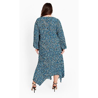 Avenue Women's Plus Size Eve Pleat Dress