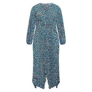 Avenue Women's Plus Size Eve Pleat Dress