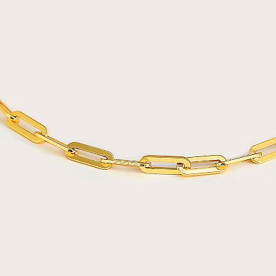 ESSENTIAL MEDIUM PAPERCLIP CHAIN BRACELET - 18K GOLD VERMEIL