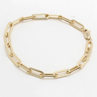 ESSENTIAL MEDIUM PAPERCLIP CHAIN BRACELET - 18K GOLD VERMEIL