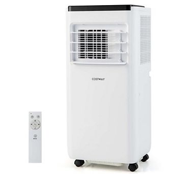 Costway 8000 BTU Portable Air Conditioner Cools up to 250 Sq.Ft with Fan & Dehumidifier