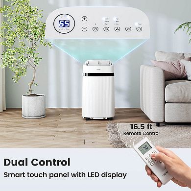 Costway 12000 BTU Portable Air Conditioner with Fan & Dehumidifier Sleep Mode 24H Timer