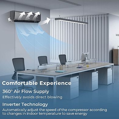 Costway 18000 BTU Mini Split Air Conditioner & Heater w/ Heat Pump