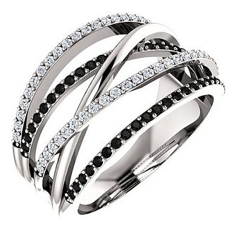 Luxury Micro Paved Zirconia Rings for Women Cross Jewelry