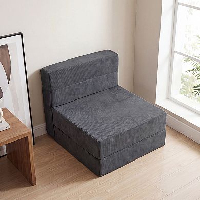 Costway 4-in-1 Folding Sofa Bed, Convertible Sleeper Chair for Adults, Fold Out Couch