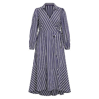 Avenue Women's Plus Size Sue Wrap Dress