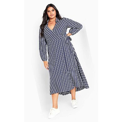 Avenue Women's Plus Size Sue Wrap Dress