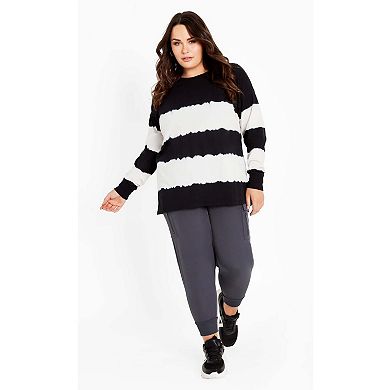 Avenue Women's Plus Size Talia Tie Dye Top