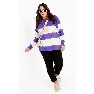 Avenue Women's Plus Size Talia Tie Dye Top