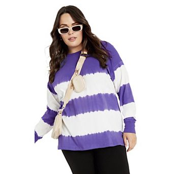 Avenue Women's Plus Size Talia Tie Dye Top
