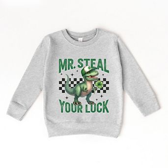 Mr. Steal Your Luck Dinosaur - Toddler Graphic Sweatshirt