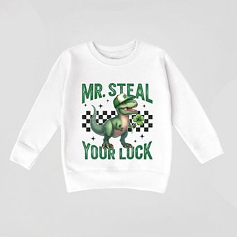 Mr. Steal Your Luck Dinosaur - Toddler Graphic Sweatshirt