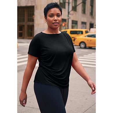 Avenue Women's Plus Size Audrey Draped Top