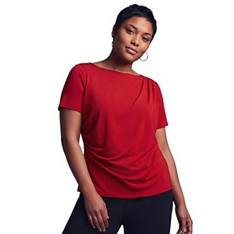 Avenue Women's Plus Size Audrey Draped Top
