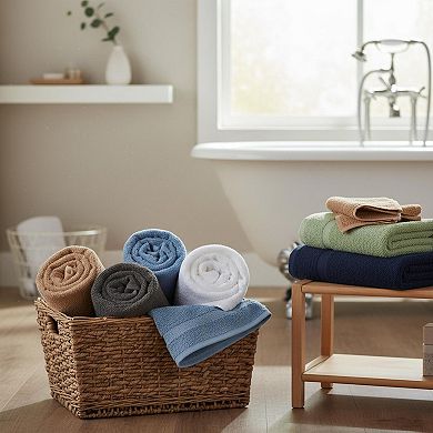 6 Pack Bath Towel Set Cotton Quick Dry Absorbent Soft Multi Color 27x54