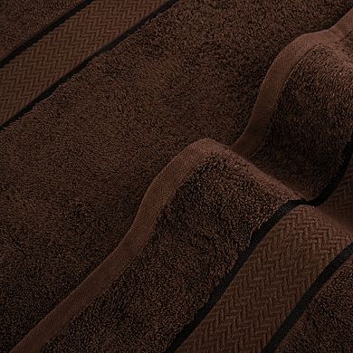6 Piece Luxury Cotton Bathroom Towel Set Quick Dry Absorbent Soft Plush