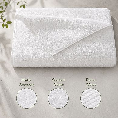 650 GSM Ring Spun Cotton Bath Towels 4 Pack Hotel Quality Quick Dry Absorbent
