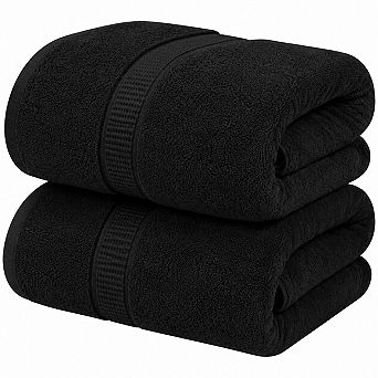 600 Gsm Ring Spun Cotton 2 pc Bath Sheet Set Highly Absorbent Quick Dry Soft Hotel Quality