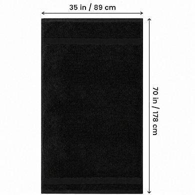 600 Gsm Ring Spun Cotton 2 Piece Bath Sheet Set Highly Absorbent Quick Dry Soft Hotel Quality