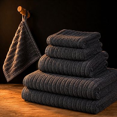 6 Piece Extra Large Microfiber Bath Towel Set Soft Absorbent Quick Dry