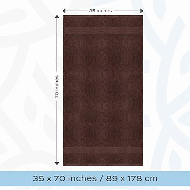 650 GSM Extra Large Cotton Bath Towels 2 Pack Soft Absorbent Quick Dry