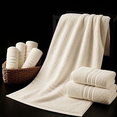 8 Piece Towel Set 600 GSM Highly Absorbent Quick Dry Skin Friendly Machine Washable