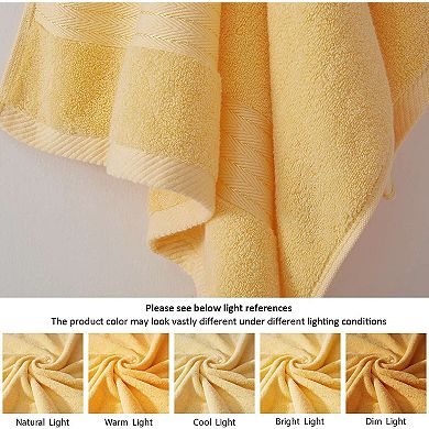 650 GSM Cotton Luxury Bath Towel Set 6 Piece Hotel Spa Bulk Thick Absorbent Quick Dry
