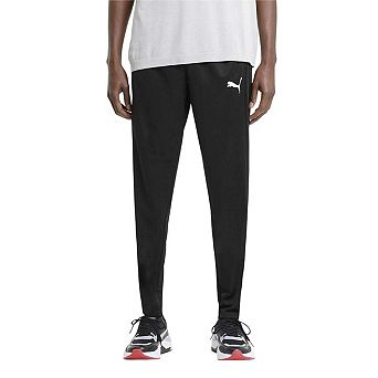 Puma Mens Logo Tapered Tracksuit Bottoms