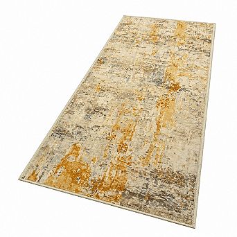 Non Slip Washable Soft Abstract Boho Runner Rug For Hallway Kitchen Bedroom Entryway