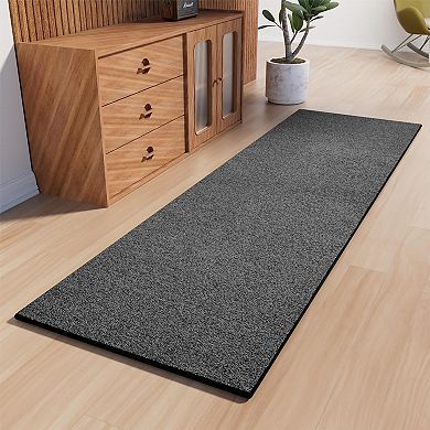 Non-slip rubber backing washable soft short pile kitchen bedroom laundry room indoor rug