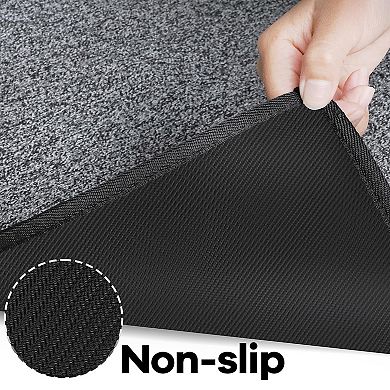 Non-slip rubber backing washable soft short pile kitchen bedroom laundry room indoor rug