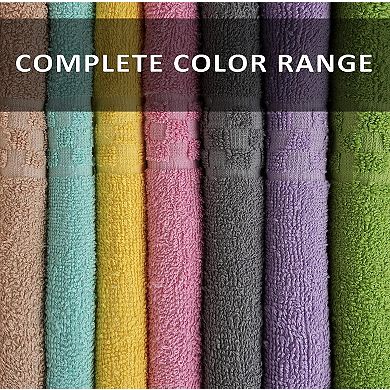 7 Pack Bath Towels 30x54 Cotton Absorbent Soft Large Bathroom Pool Gym Spa Hotel Multi Color
