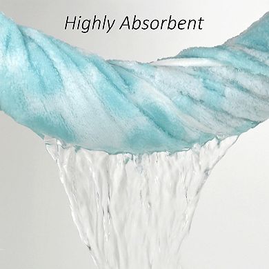 Bath Towel Set 2-Pack Super Absorbent Decorative 27x55 Inch Jacquard Cotton Bathroom Beach Towels