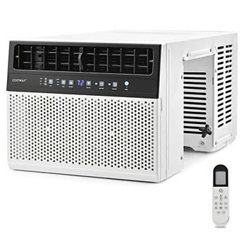 Costway 8100 BTU (12000 BTU Ashrae) Window Air Conditioner with Remote LED Control Panel
