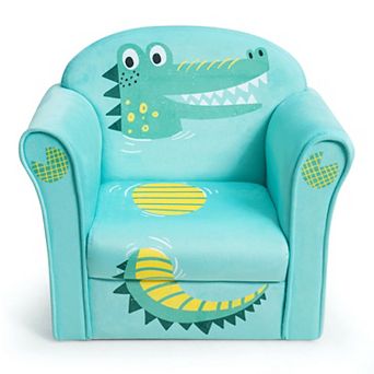 Costway Kids Fake Crocodile Sofa Children Armrest Couch Toddler Furniture