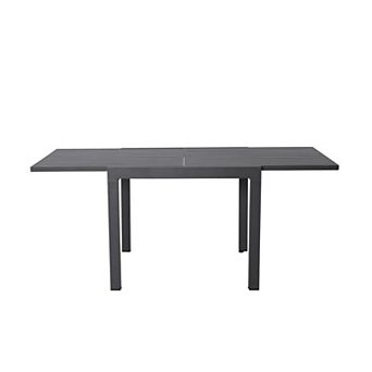 SUNSITT Aluminum Patio Extendable Dining Table, 35" - 71", Adjustable Indoor Outdoor Furniture