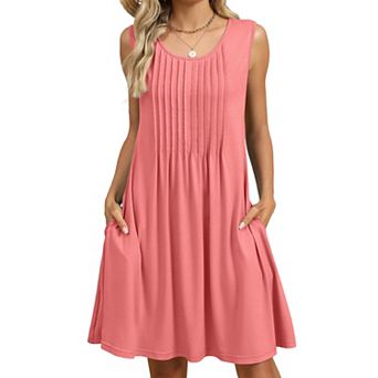 Women's Boho Dress Ladies Floral Dresses Casual Dress Sleeveless Summer Beach