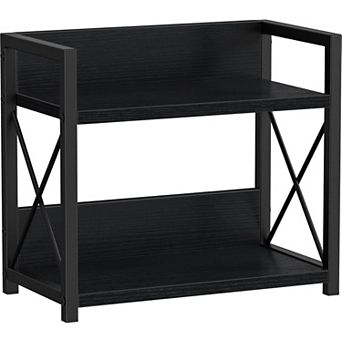 2 Pack Expandable Stackable Metal Wood Kitchen Spice Storage Shelf