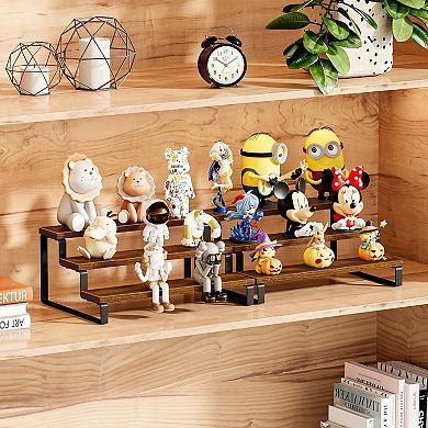 2 Pack 3 Tier Wooden Spice Rack, Countertop and Cabinet Organizer