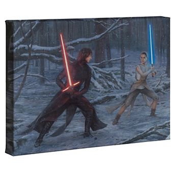 Thomas Kinkade The Duel: Rey™ vs. Ren Gallery Wrapped Canvas Wall Art