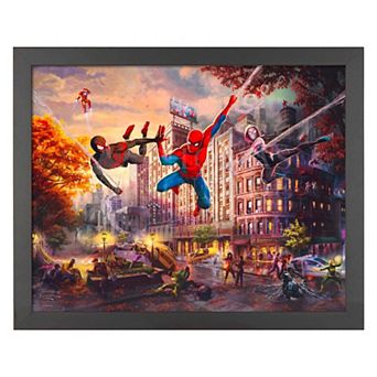 Thomas Kinkade Spider-Man & Friends Framed Wall Art