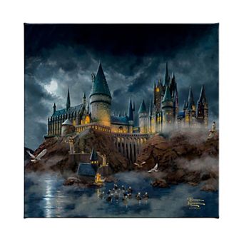 Thomas Kinkade Harry Potter Hogwarts Castle Canvas Wall Art