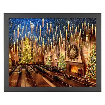 Thomas Kinkade Harry Potter Great Hall Framed Wall Art