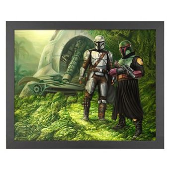 Thomas Kinkade The Mandalorian Brothers in Arms Framed Wall Art