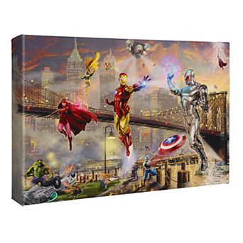 Thomas Kinkade Iron Man Gallery Wrapped Canvas Wall Art