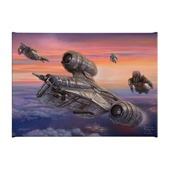 Thomas Kinkade The Mandalorian The Escort Canvas Wall Art
