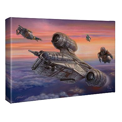 Thomas Kinkade The Mandalorian The Escort Canvas Wall Art