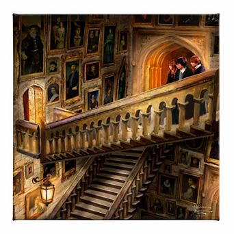 Thomas Kinkade Harry Potter Grand Staircase Canvas Wall Art