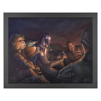 Thomas Kinkade The Mandalorian An Uneasy Alliance Framed Wall Art